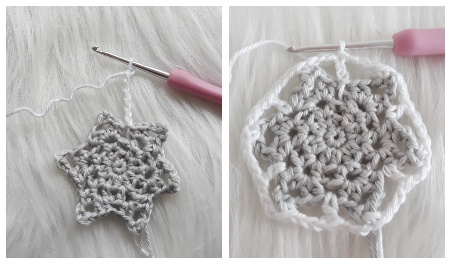 Blog-Inhaltsbild für 'Sternentischdecke, kostenlose Häkelanleitung'